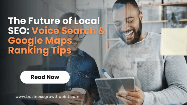 Business owner optimizing Google Business Profile for better local SEO and voice search rankings