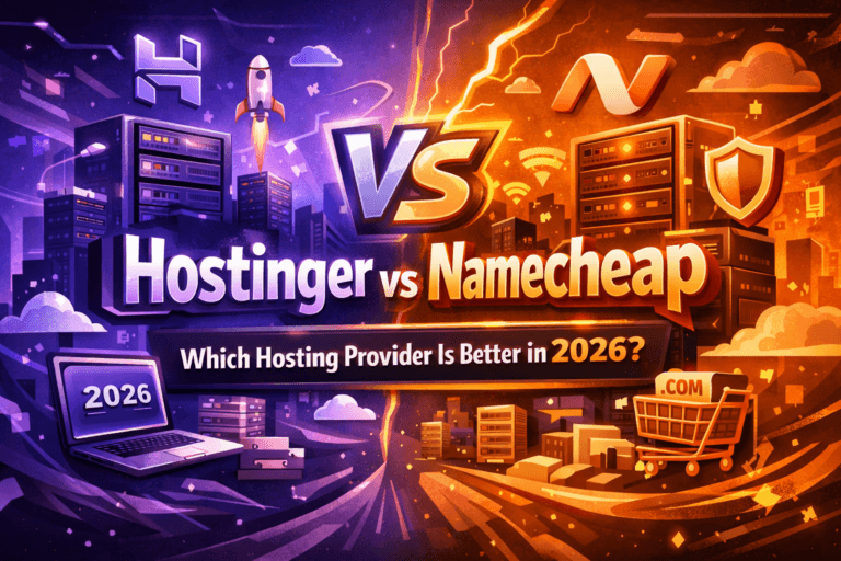 Hostinger vs Namecheap hosting comparison 2026